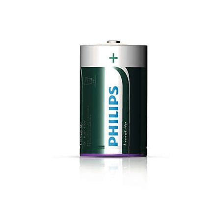 R20/D BATERIA CYNKOWO-CHLORKOWA LONGLIFE 1.5V FI34.2 H61.5MM 198.0G BLS.2SZT.