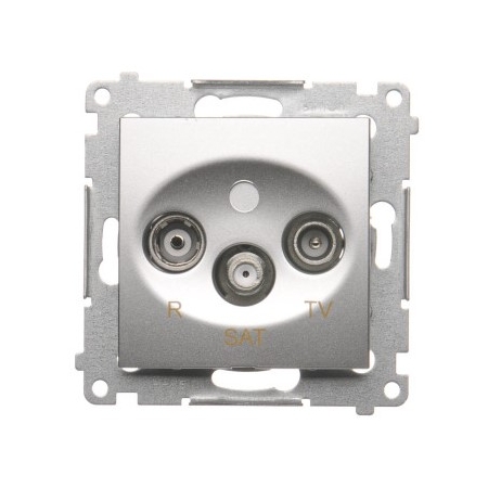 SIMON 54 MODUŁ SREBRNY MAT GNIAZDO RTV-SAT KOŃCOWE/ZAKOŃCZENIOWE 1DB