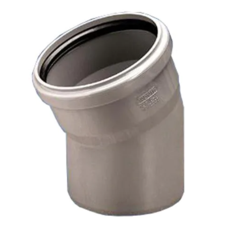 KOLANO KANALIZACYJNE SANITARNE WEWNĘTRZNE HT 50X50/30ST PVC-U POPIEL