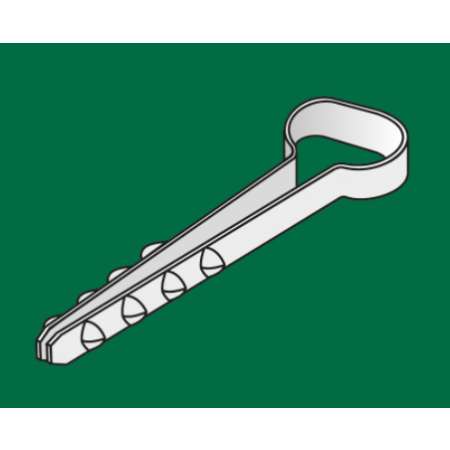 UWP  8/5/50 UCHWYT KABLOWY WBIJANY PŁASKI BIAŁY (YDYP 2X2.5, 3X1.0, 3X 1.5)