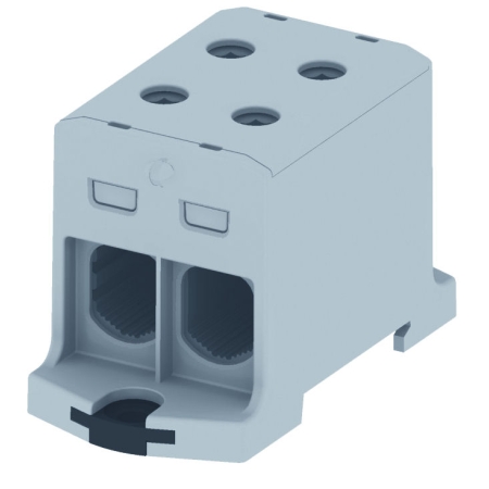 ZŁĄCZKA SZYNOWA PRZELOTOWA 2X AL/CU 25.0-150.0MM2 1000V AC/ 1500V DC ZACISK UNIWERSALNY SZARY