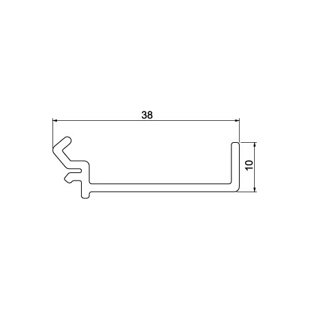 GK-TW53 PRZEGRODA DO KANAŁÓW RAPID 45-2 GK I GA WYSOKOŚĆ 53MM