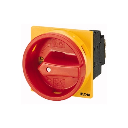 P1-25/EA/SVB 25A 0-1 3P ŁĄCZNIK KRZYWKOWY 25A 3P B/O 13KW IP65 NAPĘD CZERWONY/ZÓŁTY ZAMYKANY