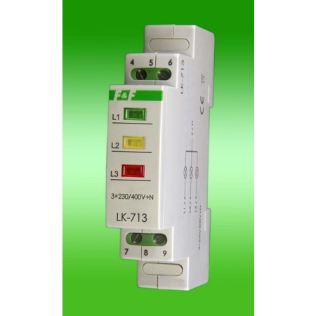 LK-713K LAMPKA SYGNALIZACYJNA MODUŁOWA 3X 1M 3X230V+N KOLOROWY