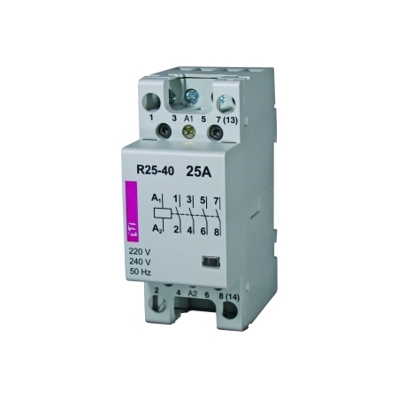 R 25-40 STYCZNIK MODUŁOWY 25A 4P 4Z 2M 230V AC ETICON