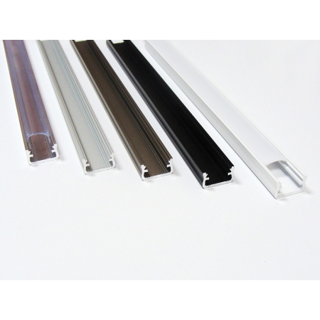 PROFIL LED NT ALUMINIUM SUROWE SREBRNY 2020MM+ KLOSZ MLECZNY