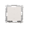 SIMON 55 MODUŁ BIAŁY MAT PRZYCISK ŻALUZJOWY ZACISKI SPRĘŻYNOWE 10A 250V