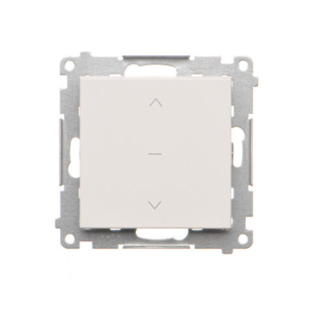 SIMON 55 MODUŁ BIAŁY MAT PRZYCISK ŻALUZJOWY ZACISKI SPRĘŻYNOWE 10A 250V