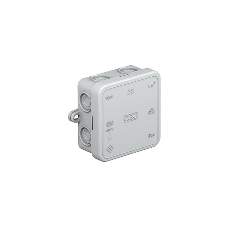 A8 PUSZKA PUSZKA INSTALACYJNA NT 75X75X36 POKRYWA PEŁNA IP55 JASNOSZARY