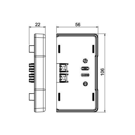 GK-E53100RW KOŃCÓWKA DO RAPID 45-2 100 BIAŁA RAL 9010