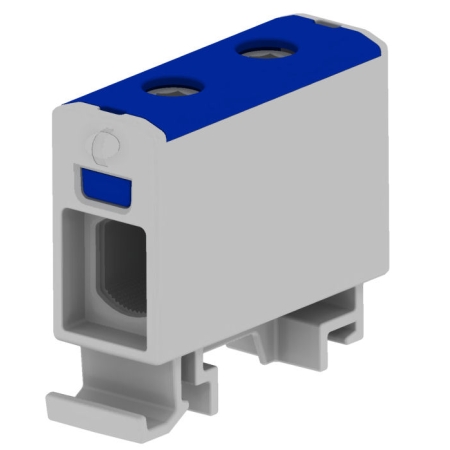 ZŁĄCZKA SZYNOWA PRZELOTOWA 1X AL/CU 1.5-16.0MM2 1000V AC/ 1500V DC ZACISK UNIWERSALNY NIEBIESKI