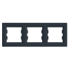 Schneider Electric Asfora, ramka 3-krotna, pozioma, antracyt, EPH5800371