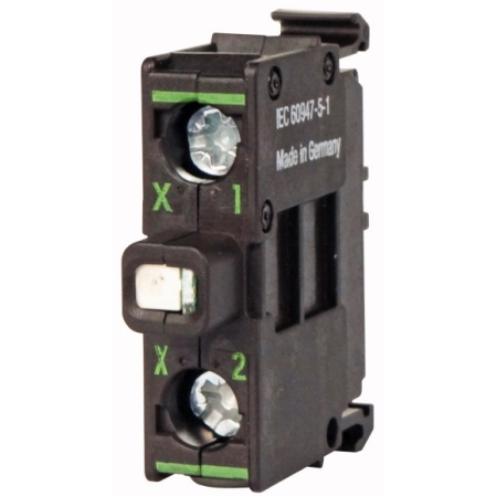 M22-LEDC-B BLOK LED 12-30V AC/DC MONTAŻ DO ŚCIANKI TYLNEJ ZACISKI ŚRUBOWE NIEBIESKI