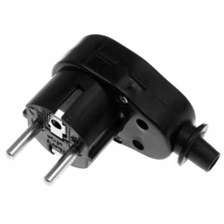 WTYCZKA PRZENOŚNA KĄTOWA OKRĄGŁA OBROTOWA 360ST / 45ST 1X Z/U UNISCHUKO 16A CZARNY