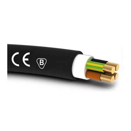 N2XH-J  3X  1.5 ŻO RE CZARNY KABEL BEZHALOGENOWY DRUT 0.6/1KV KL.1 B2CA BĘBEN