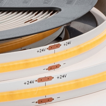 NEXTEC ST TAŚMA LED  9W/1M 5M 10MM 24V DC IP20 ŚCIEMNIALNA NW 4000K 855LM/1M 480LED COB/1M 180ST