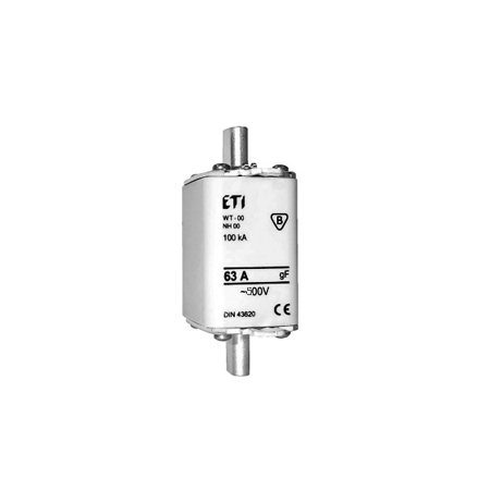 WT-00 NH00 50A GF 500V WKŁADKA TOPIKOWA SZYBKA BM