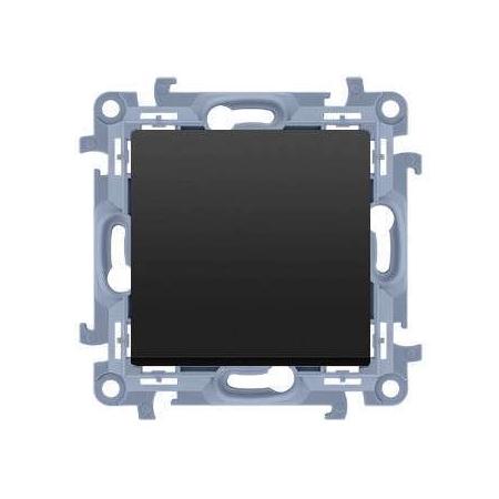 SIMON 10 MODUŁ CZARNY MAT PRZYCISK 1X 1Z SAMOZACISKI 10AX 250V