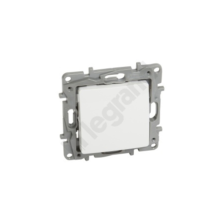 NILOE 2/ ECO MODUŁ BIAŁY PRZYCISK 1X 1Z ZACISKI SPRĘŻYNOWE 6A 250V