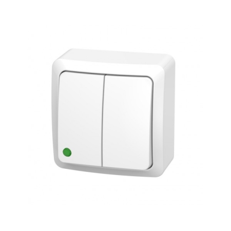 BERG BIAŁY ŁĄCZNIK NT SERYJNY IP20 ZACISKI ŚRUBOWE 10AX 250V