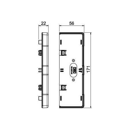 GK-E53165RW KOŃCÓWKA DO RAPID 45-2 165 BIAŁA RAL 9010