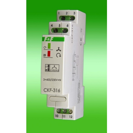 CKF-316 CZUJNIK KOLEJNOŚCI I ZANIKU FAZY 10A 1P 1M 3X400V/230V+N AC