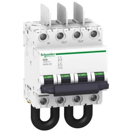 Schneider Electric Rozłącznik DC Acti9 SW60-DC-50 50A 2-biegunowy 1000VDC, A9N61699