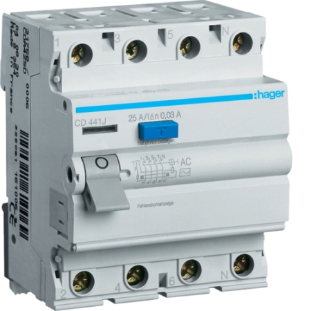 CDC440J 40A/ 30MA/AC WYŁĄCZNIK RÓŻNICOWY 40A 4P 4M 30MA AC 6KA /
