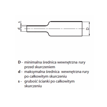 RCH1  1.6/0.8X1-C RURA TERMOKURCZLIWA CZARNA