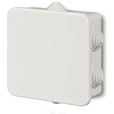 PUSZKA INSTALACYJNA NT 110X110X52 IP44 6 DŁAWIKÓW BIAŁY FAST-BOX