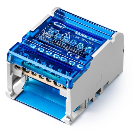 CZTEROBIEGUNOWY MODUŁOWY BLOK ROZDZIELCZY SHNK 4X7 SZARY