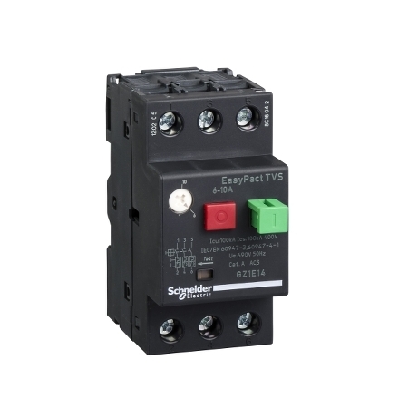 Schneider Electric Wyłącznik silnikowy GZ1E napęd przyciskowy I=6-10A zaciski skrzynkowe, GZ1E14