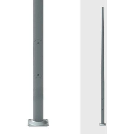 SAL-4B/60  SŁUP ALUMINIOWY ANODOWANY GRAFITOWY