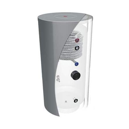 ZBIORNIK/ WYMIENNIK PIONOWY STOJĄCY CWU 170L Z WĘŻOWNICĄ INOX 3.83M2 SOLITANK 200  GATUNEK II