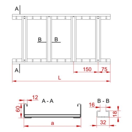 DGOP100H60/3 N DRABINKA KABLOWA 3M 1.5MM