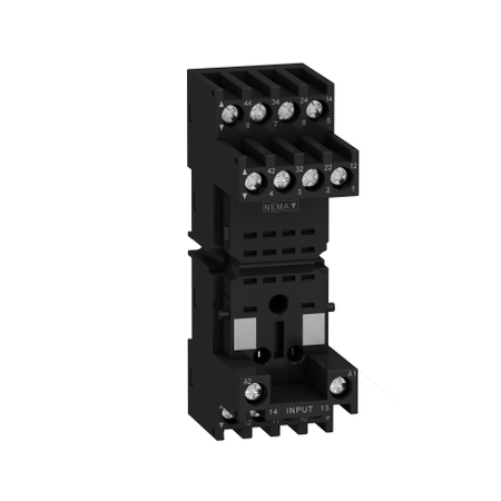 Schneider Electric Zelio Relay Gniazdo RXZ do przekaźnika RXM2,RXM4, 250V, styki mieszane 2C/O 4C/O 10A, RXZE2M114M