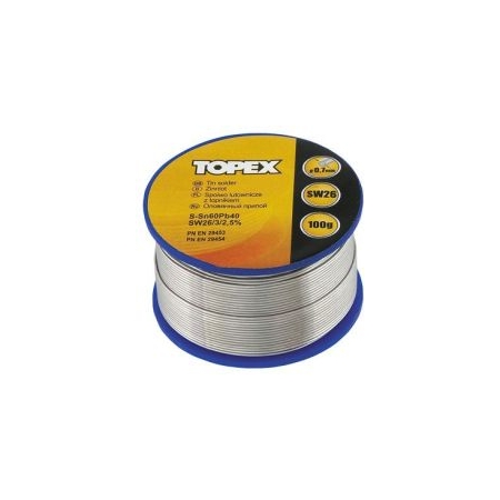 LUT CYNOWY 60% SN, DRUT 0.7 MM, 100 G TOPEX