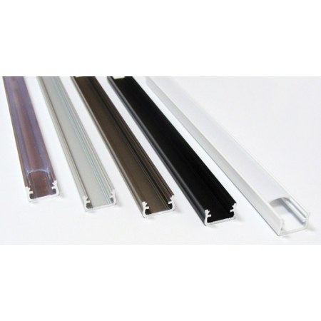 PROFIL LED NT ALUMINIUM SUROWE SREBRNY 2020MM+ KLOSZ MLECZNY SLIM