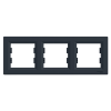 Schneider Electric Asfora, ramka 3-krotna, pozioma, antracyt, EPH5800371