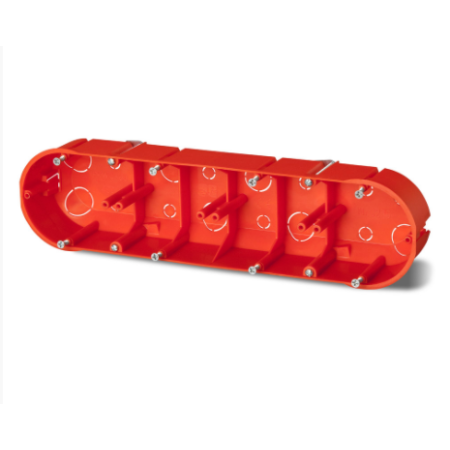 PK-4X60 PUSZKA INSTALACYJNA PT GIPS 4X FI60 IP20 Z WKRĘTAMI CEGLASTY