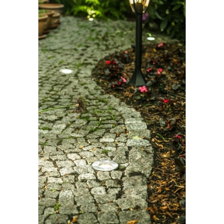 ALFA-O INOX OPRAWA NAJAZDOWA OKRĄGŁA 1X GU10/ 50W IP67 STAL NIERDZEWNA