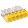 SZYBKOZŁĄCZKA 5X 2.5 PRZEZROCZYSTY/ ŻÓŁTY