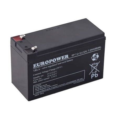 AKUMULATOR KWASOWO-OŁOWIOWY   7.2AH 12V AGM VRLA BEZOBSŁUGOWY