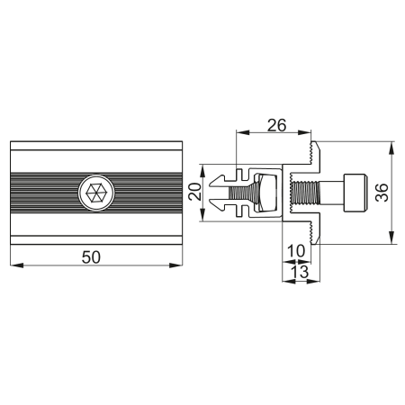 PUFKL POŚREDNI UCHWYT PANELA