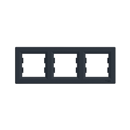 Schneider Electric Asfora, ramka 3-krotna, pozioma, antracyt, EPH5800371