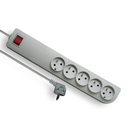 PSF3-503 FILTR PRZECIWPRZEPIĘCIOWY 5X Z/U OKRĄGŁY KĄTOWA 3.0M OMY 3X1.0 WYŁĄCZNIK PODŚWIETLANY BIAŁY