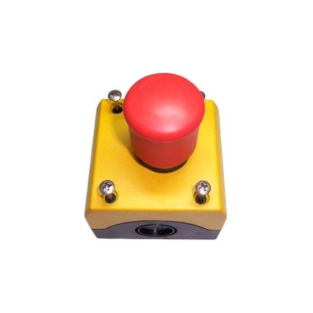 M22-PV/KC02/IY RMQ TITAN OBUDOWA KASETA 1X Z PRZYCISKIEM GRZYBKOWYM 2R PRZEZ POCIĄGNIĘCIE CZERWONY