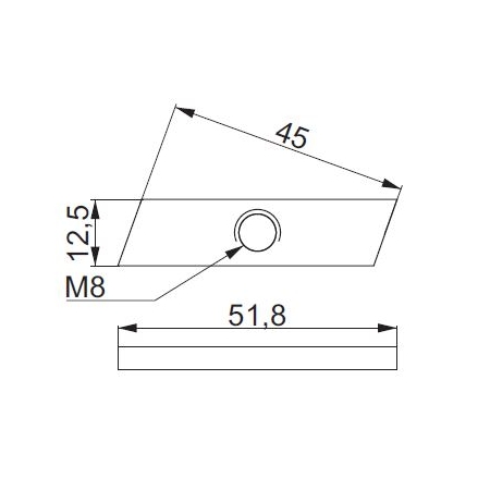 NR M8PV NAKRĘTKA ROMBOWA