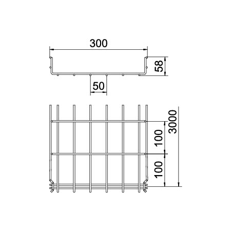 GRM 55 300 G KORYTKO SIATKOWE 3M 55X300