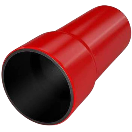 RHDPE 160/8.0-6 DCK CZERWONY RURA OSŁONOWA GŁADKA DWUWARSTWOWA Z KIELICHEM RHDPE FI160/144 750N